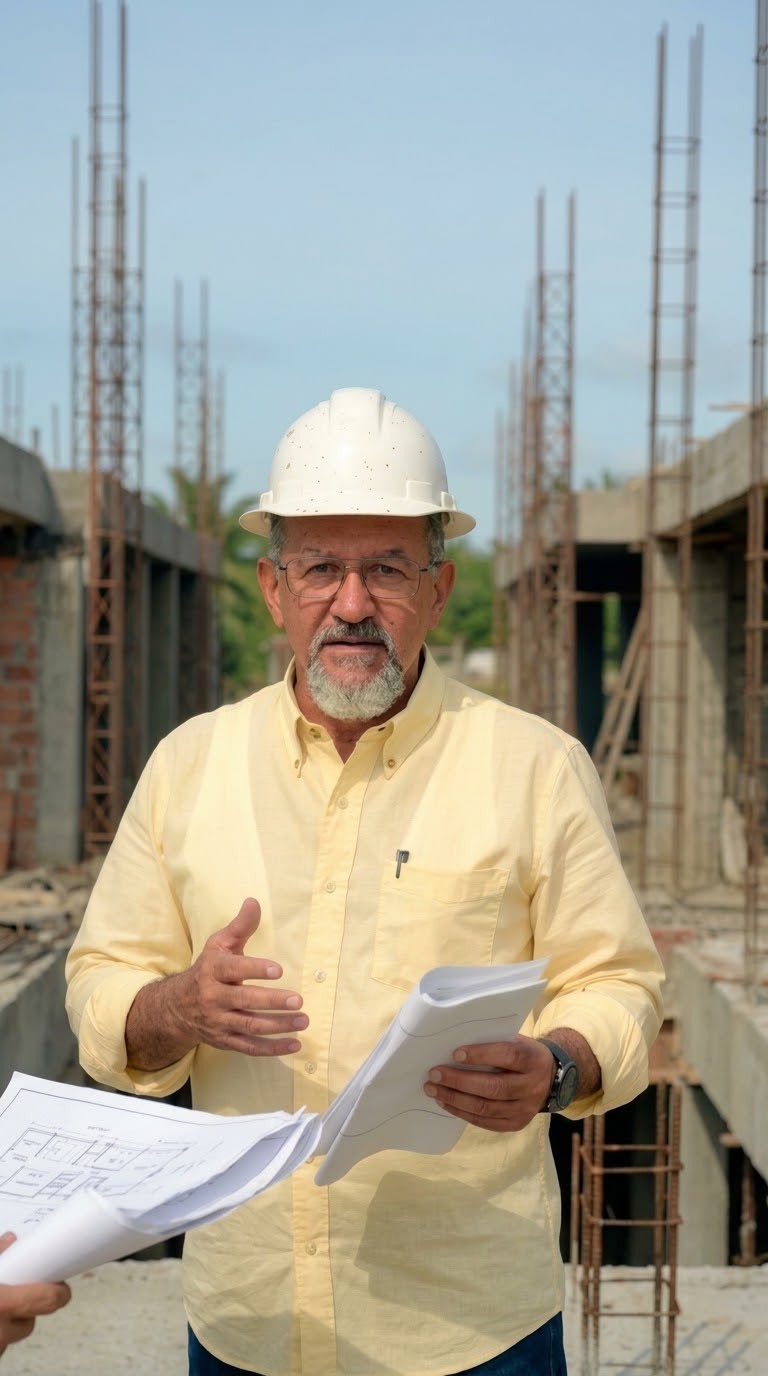 Arq. Pablo R. Castillo on site